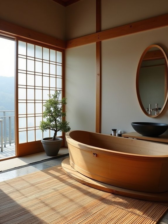 serene luxurious japanese bathrooms