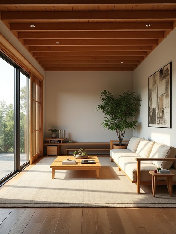 serene minimalist japanese interiors