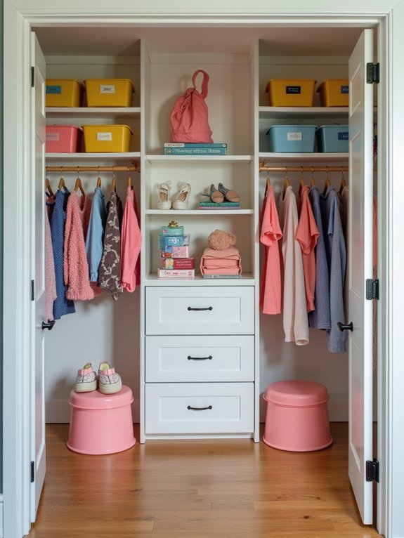 shared closet organization tips