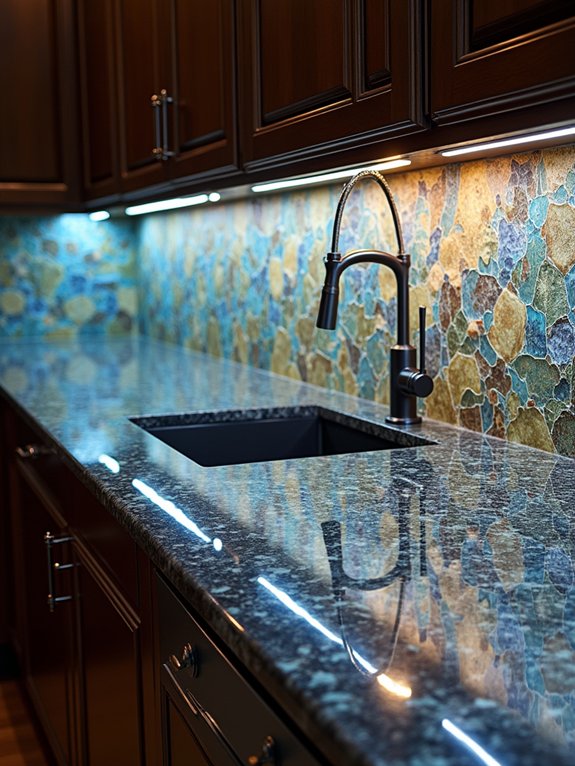 shimmering elegance for kitchens
