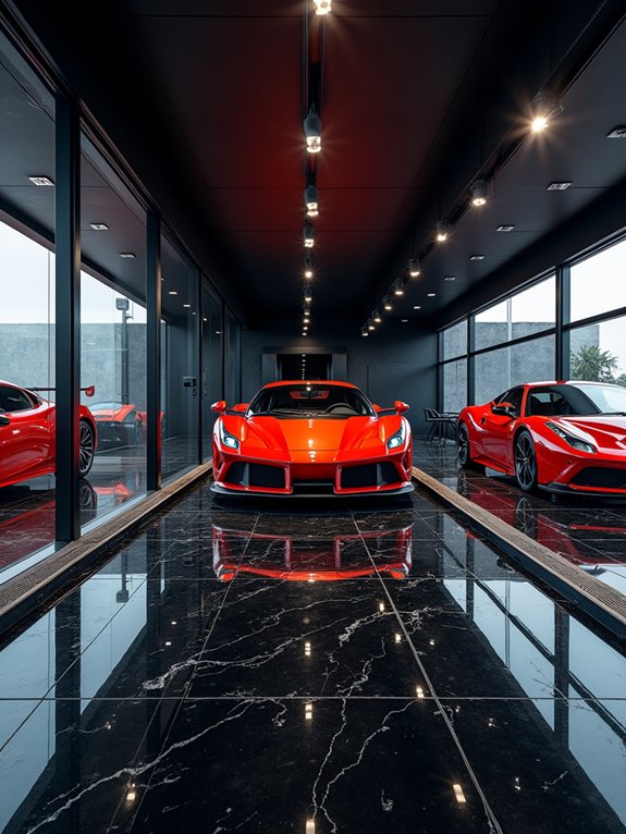 showroom style garage lighting