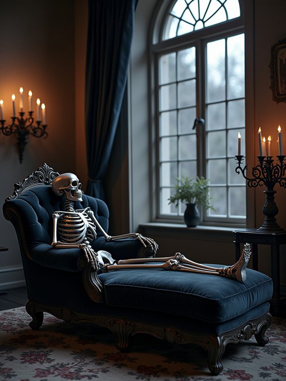 skeletal decor for halloween