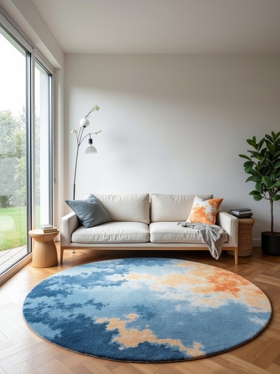 sky themed area rugs