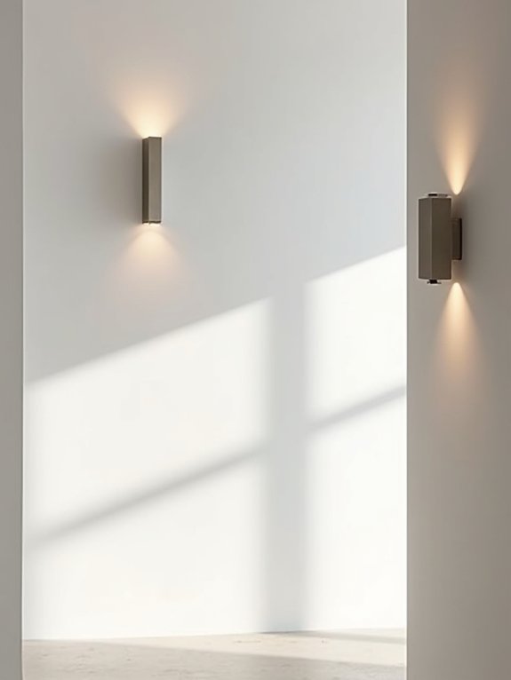 sleek elegant wall illumination