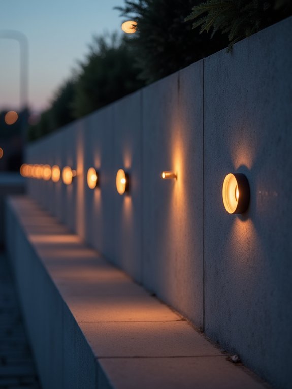 sleek minimalist wall lighting