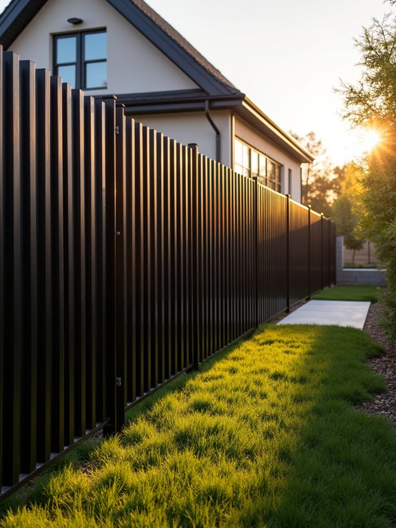 sleek stylish low maintenance fencing