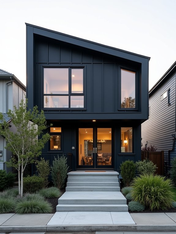 sleek sustainable urban cottage