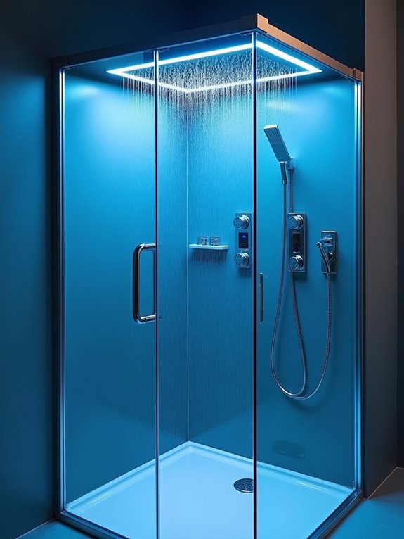 smart luxurious shower experience