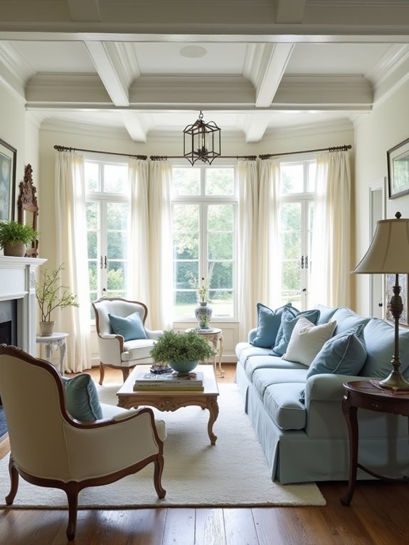 soft blue cream decor