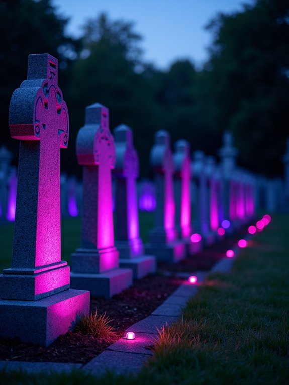 solar powered led memorial displays