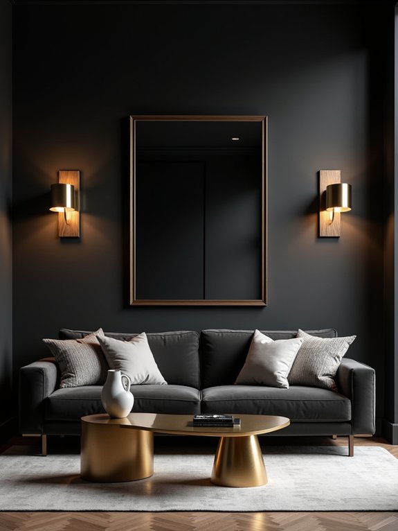 sophisticated black and gold