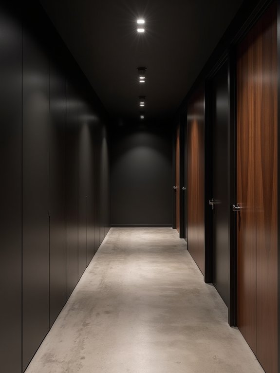 sophisticated black ceiling design