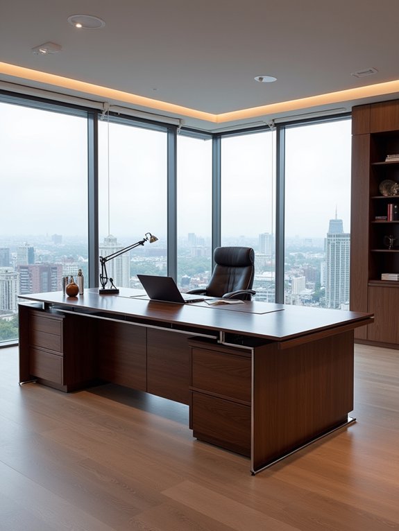 sophisticated executive office design