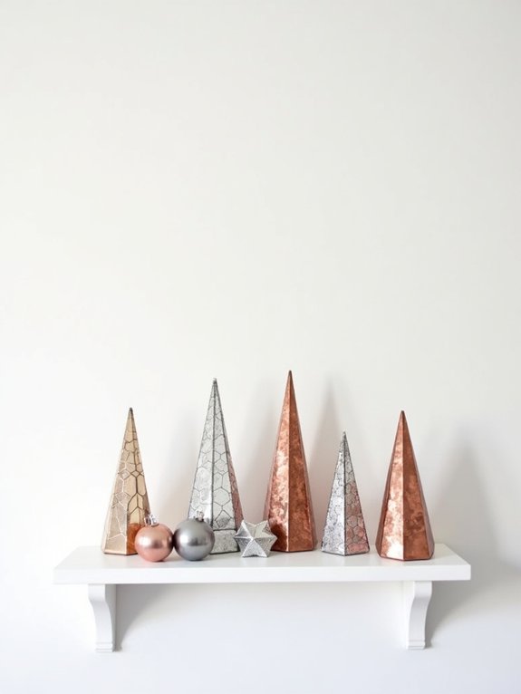 sophisticated metallic holiday decor