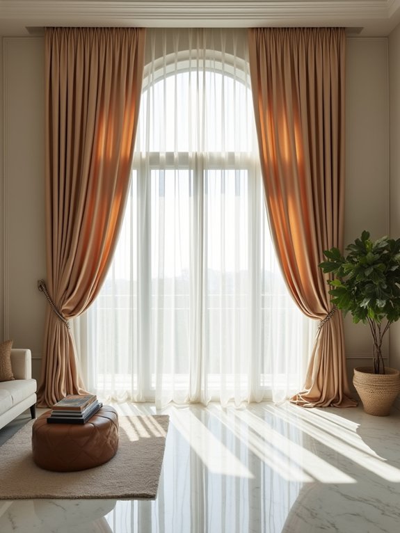 sophisticated silk curtain elegance