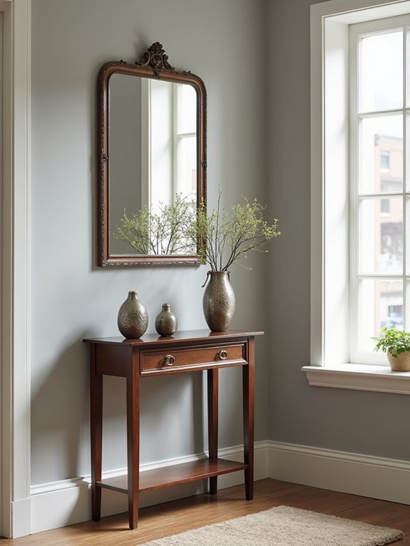 space efficient hallway furniture