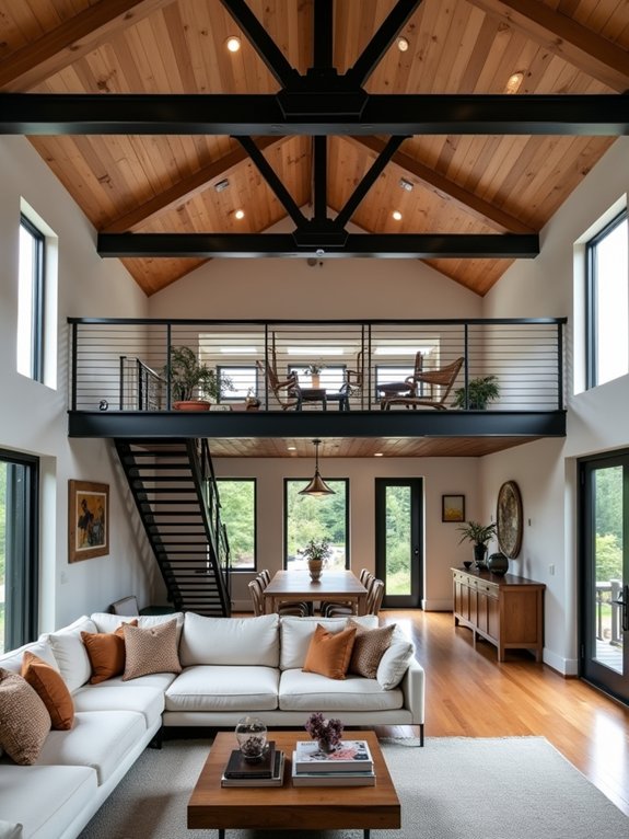 spacious family oriented barndominium layout