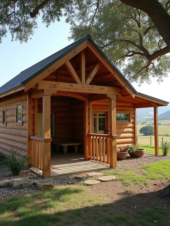 spacious ranch style dog run