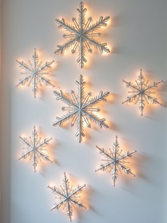 sparkling winter wall decor