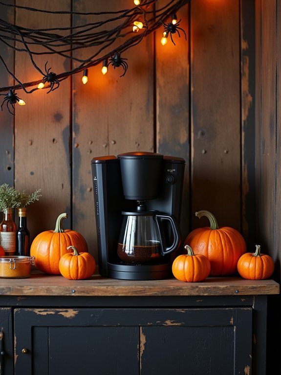 spooktacular halloween coffee station