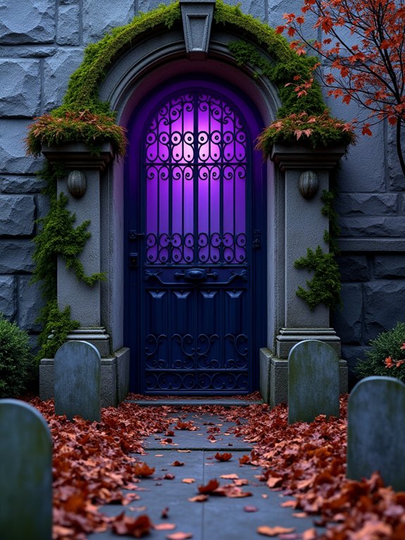 spooky cemetery entrance decorations