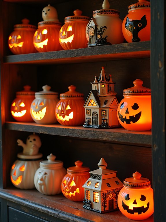 spooky cookie jar display