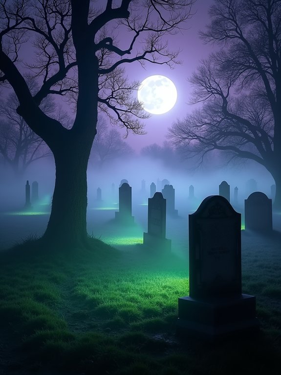 spooky fog machine setup