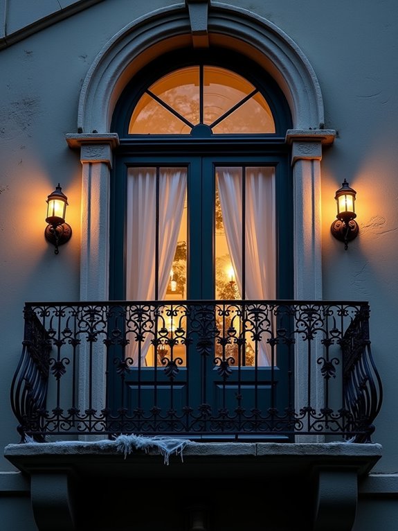 spooky gothic window decor