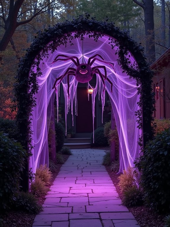 spooky halloween garden pathway