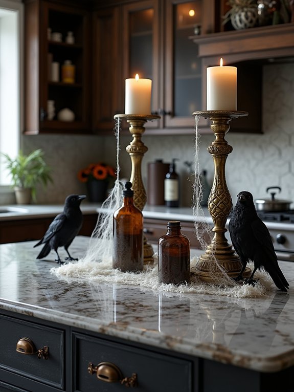 spooky halloween kitchen decor