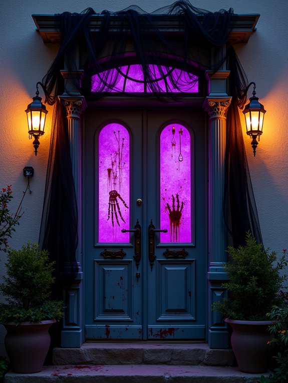 spooky haunted house entrance