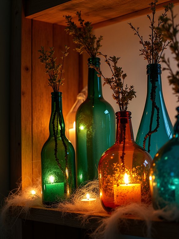 spooky potion bottle display