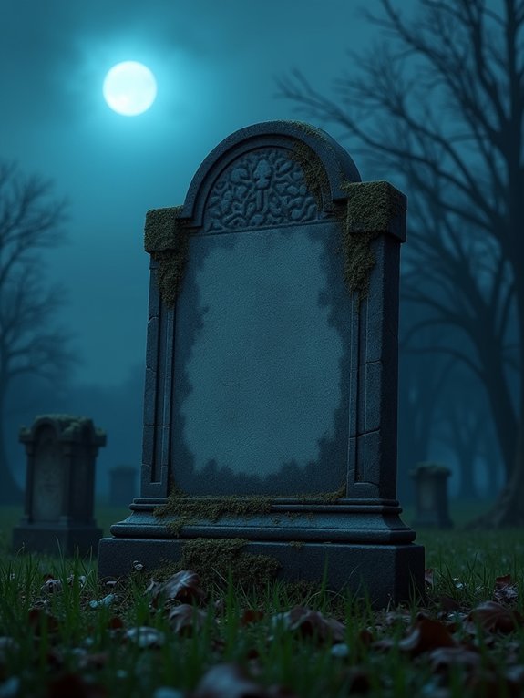 spooky weathered tombstone diy