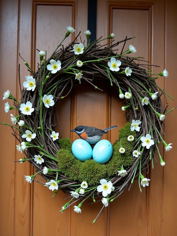 spring bird s nest decoration