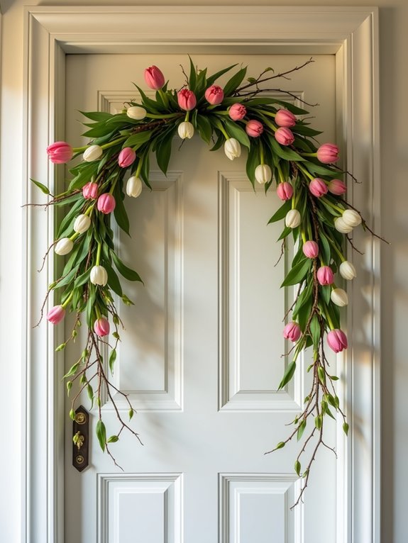 spring tulip door crown