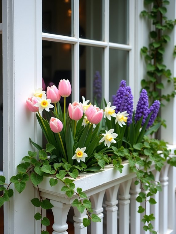 spring window box arrangements