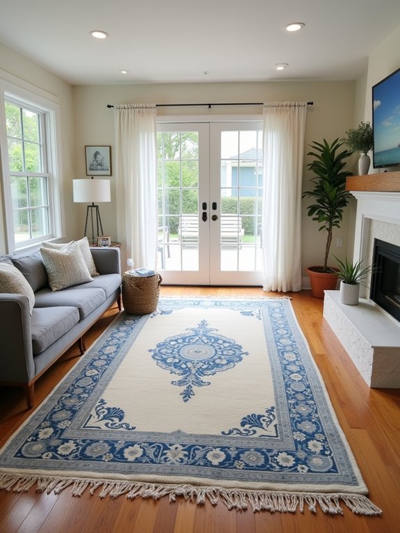 statement rugs enhance bungalows