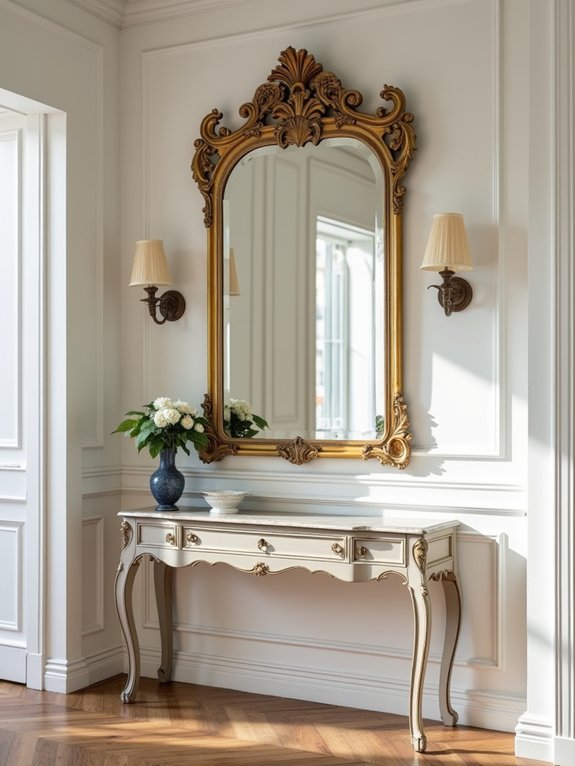 strategic mirror hallway placement