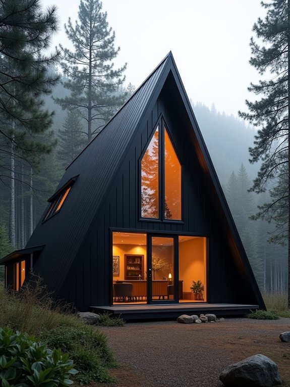 striking black a frame design