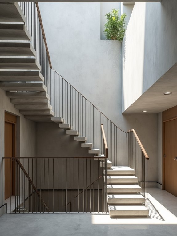 stunning concrete staircase designs