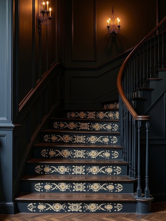 stunning dark staircase designs