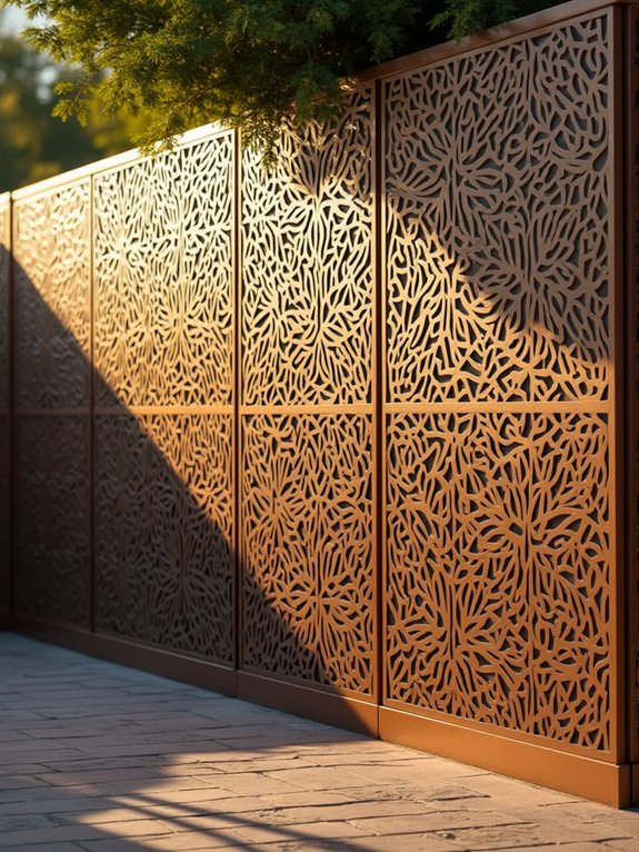 stunning laser cut metal panels