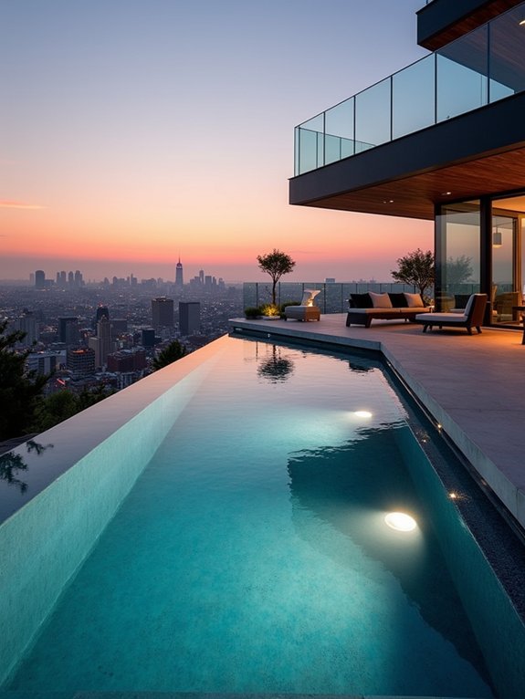 stunning luxury glass pools