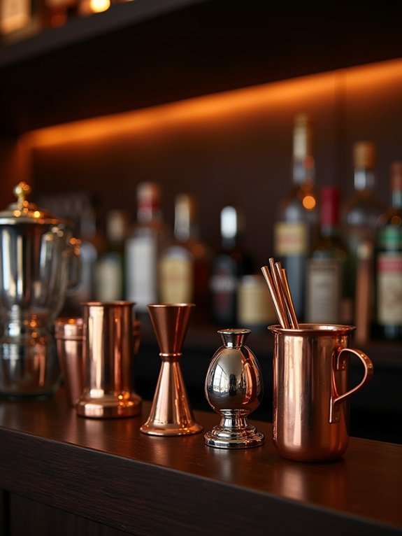 stunning mixology tool display