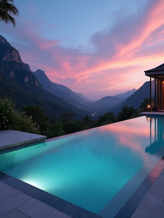 stunning vanishing edge pools