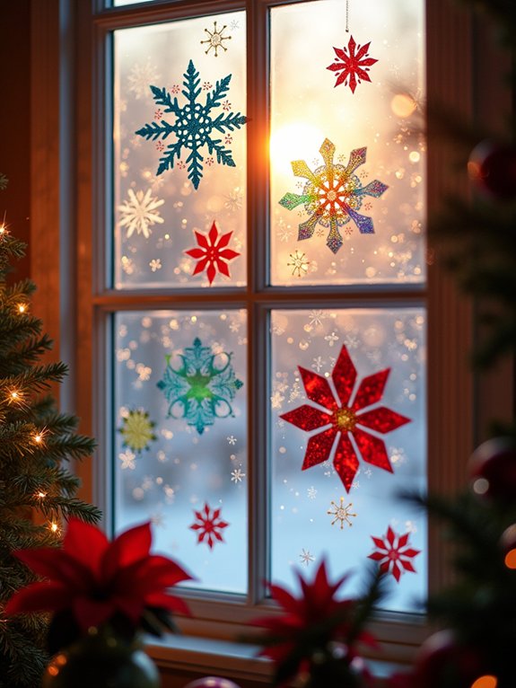 stunning winter window clings
