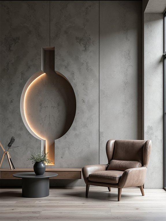 stylish concrete room dividers