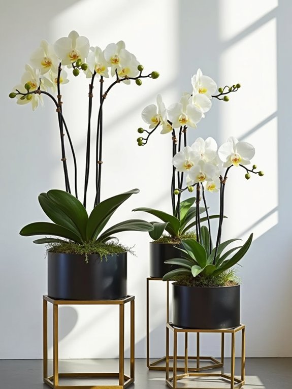 stylish geometric plant displays