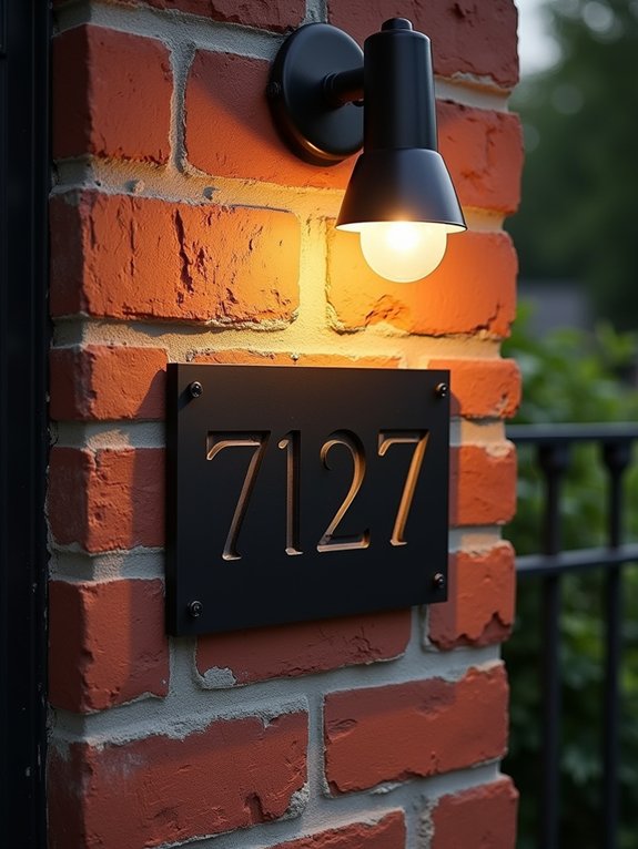 stylish house number displays