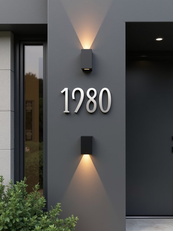 stylish illuminated house numbers